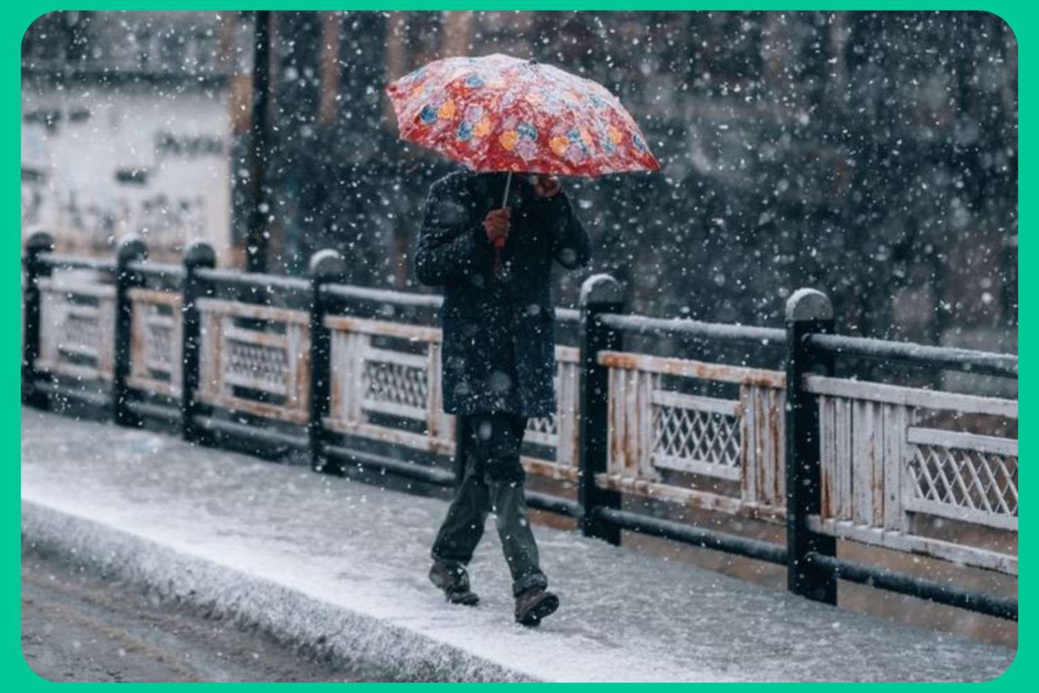 Snowfall in Srinagar city during winter trip to Kashmir, perfect for snowfall kashmir tour packages